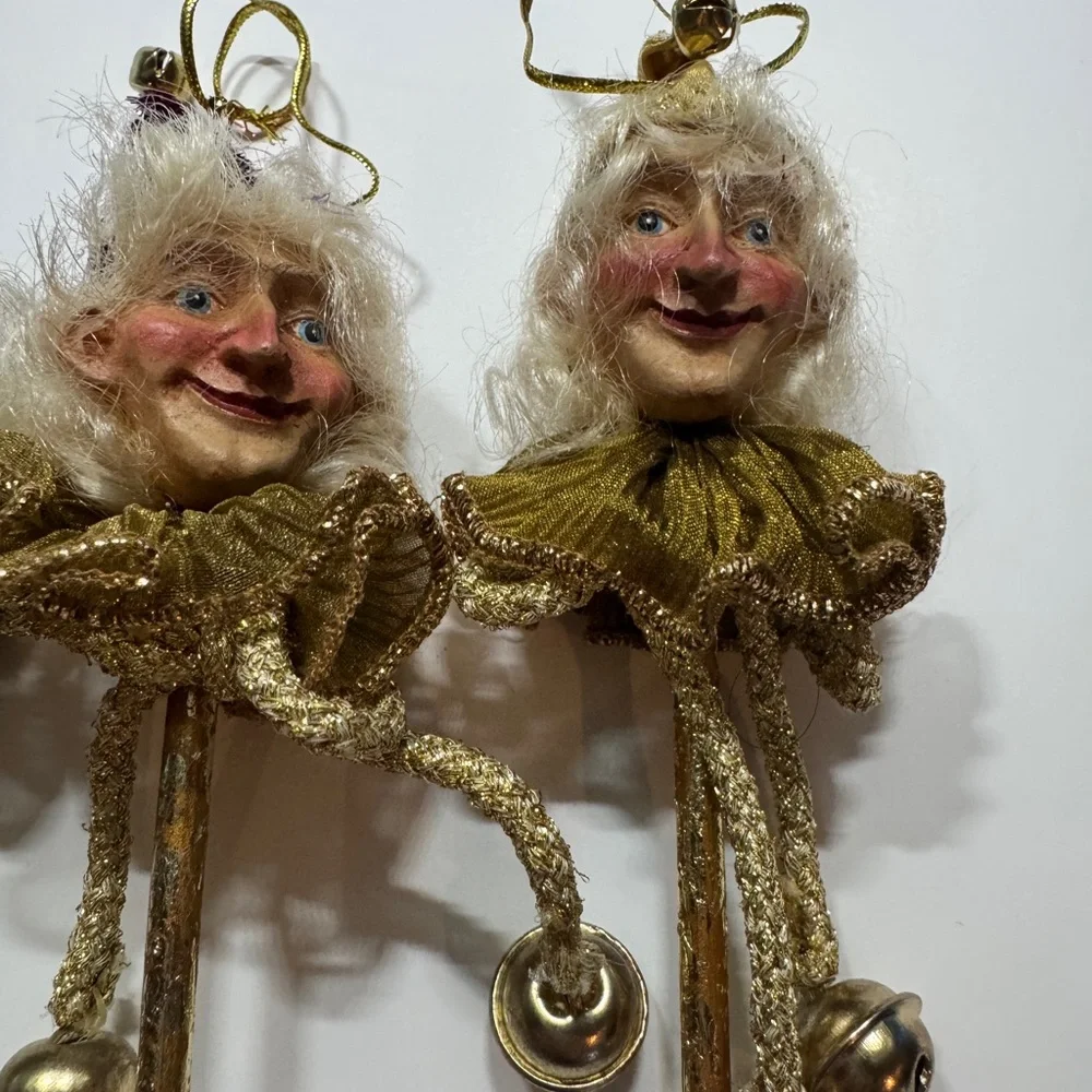 Possible Mark Roberts Vintage Elf‎ Stick Ornaments – Set of 4 – Ornaments